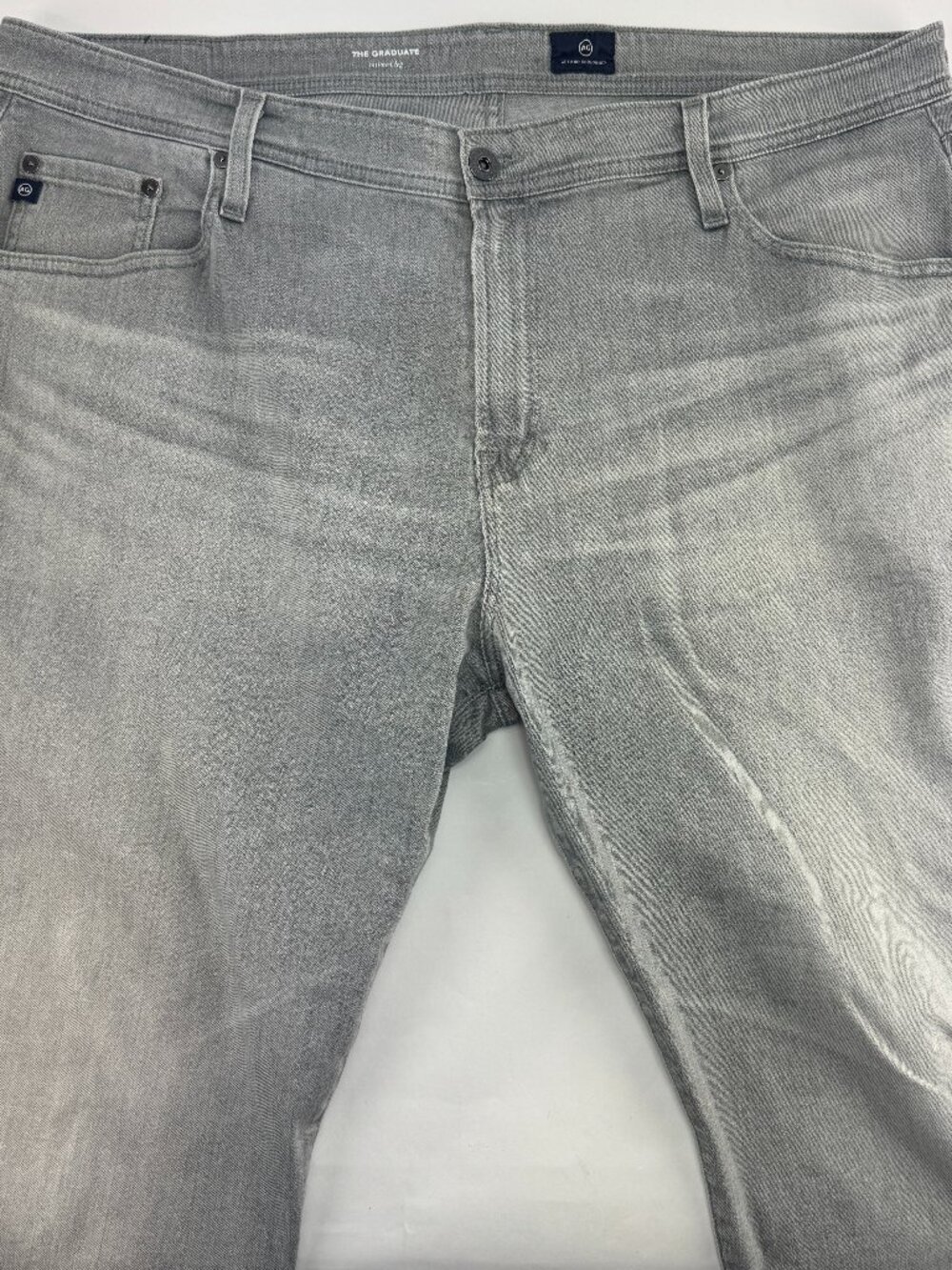 AG Adriano Goldschmied The Graduate Mens 42x28 Gray Tailored Leg Stretch Jeans